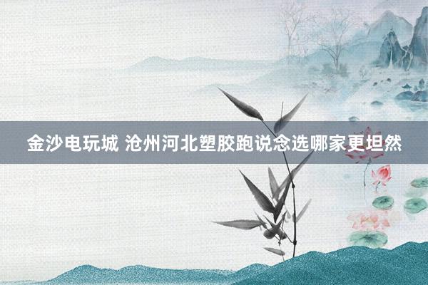 金沙电玩城 沧州河北塑胶跑说念选哪家更坦然
